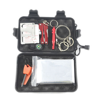 Amerikaanse draagbare zwarte EHBO SOS Survival Kit voor buitenkamperen