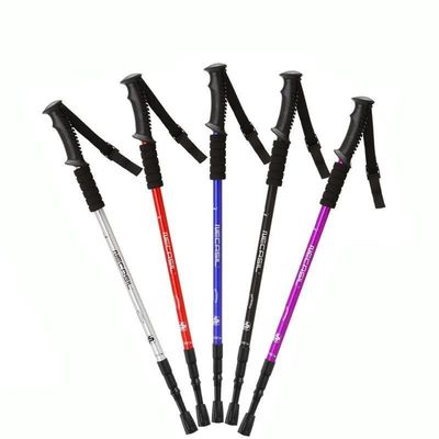 Outdoor Alpenstock Klimstok 90-135cm 4 sectie Aluminium Telescopische wandelstok