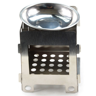 105 mm draagbare, opvouwbare mini-rugzakkampering, houtkachel