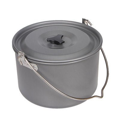 Draagbare stijl Outdoor Camping Kookgerei Set Niet-stick Aluminium Picnic Hangende Kookpot