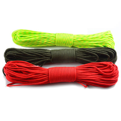 Outdoor Gear 7 Cores Parachute Cord Rope 4mm 550 Polyester Paracord voor Outdoor Sports