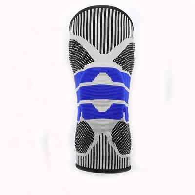 Sport Nylon Silicone Knie Pad Compressie Knie Support Brace voor Basketbal Bescherming