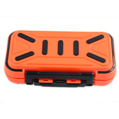 Oranje ABS Plastic Fishing Fly Lure Box met hoge duurzaamheid waterdichte vis aasdoos