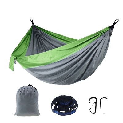 Double Camping Hammock Outdoor Nylon Parachute Reishammock met aangepaste opties
