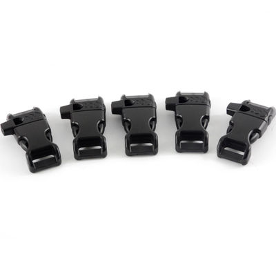 15 mm gebogen zijdelingse release Paracord fluit Buckle in Package Grootte 3.00cm * 2.00cm * 0.50cm