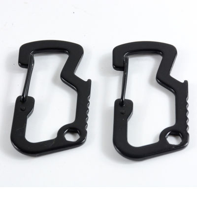 GSD201 Multifunctionele EDC Tactische Carabiner Hook Zinklegering Sleutelhanger voor snelle toegang