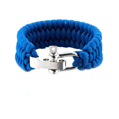 6-8&quot; Paracord Survival U Shackle Armband voor buitenactiviteiten in meer dan 200 kleuren