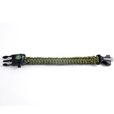 Outdoor Paracord Armband met brandstarter en fluitgordel Essentiële overlevingsmiddelen