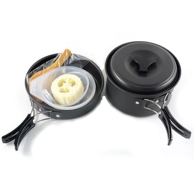 Picknick accessoires 2-3 Persoon Outdoor Camping Pot Set met Aluminium Kookgerei Mess Kit