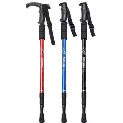 Wandelstok met 3 secties Aluminium legering Trekkingstok 90-135cm