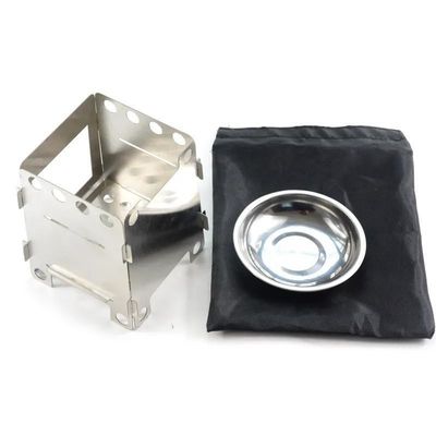 105 mm draagbare, opvouwbare mini-rugzakkampering, houtkachel
