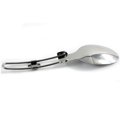 Stainless Steel Camping Dinnerware Set met zilveren bestek vork en lepel inbegrepen
