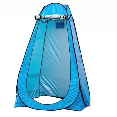 Outdoor Pop up Camping Tent Polyester Zilveren Coating Toliet Tent Top Style Pup Tent