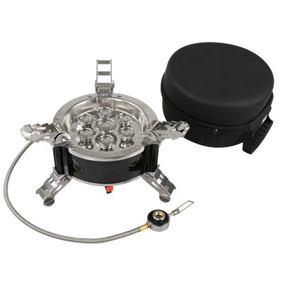 Volledig betaald roestvrij staal camping gaskachel Outdoor Draagbare picknick Split Gas Cooker