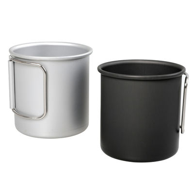 Draagbare lichtgewicht aluminium camping koffiebeker vouwbeker met 1 stuk Min.Order