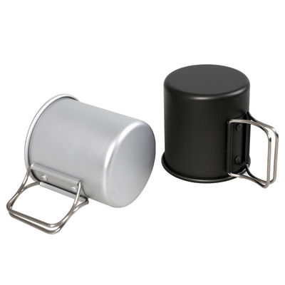 Draagbare lichtgewicht aluminium camping koffiebeker vouwbeker met 1 stuk Min.Order