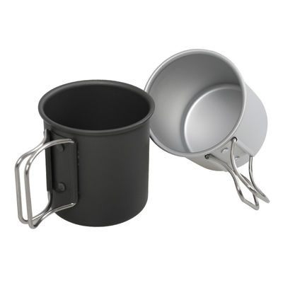 Draagbare lichtgewicht aluminium camping koffiebeker vouwbeker met 1 stuk Min.Order