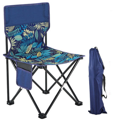 Outdoor Camping Vissen Stoelen Draagbare lichtgewicht vouwstoel met armsteun in blauw