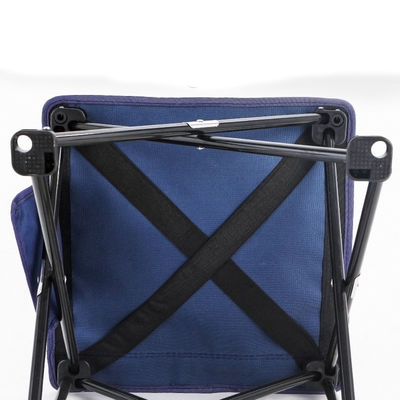 Outdoor Camping Vissen Stoelen Draagbare lichtgewicht vouwstoel met armsteun in blauw