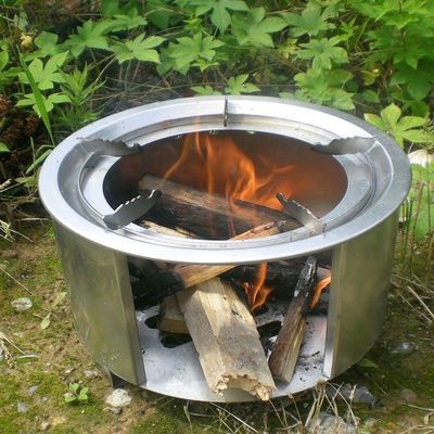 Winddicht roestvrij staal grote draagbare picknick camping houtkachel voor barbecue