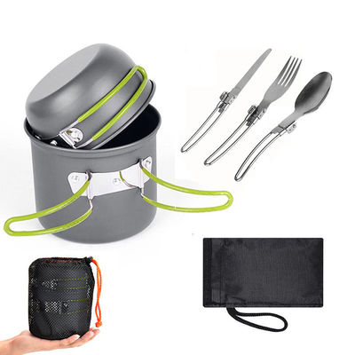 Outdoor Camping Hiking Picnic Aluminium legering 12X16cm Backpacking Kookpot Mess Kit