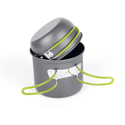 Outdoor Camping Hiking Picnic Aluminium legering 12X16cm Backpacking Kookpot Mess Kit