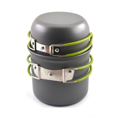 Aluminium camping kookgerei mess kit draagbare pot set voor buiten koken essentieel