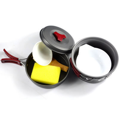 Buiten aluminium gegoten kookgerei draagbaar opvouwbaar campingpot set aluminium materiaal