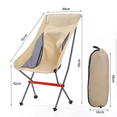 Aanpassing Outdoor Draagbare Opvouwbare Kamperstoel Lichte Aluminium Strandstoel