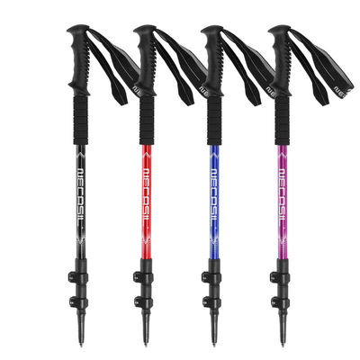 3 Gezamenlijk nummer Outdoor Camping Carbon Wandelstokken Aluminium Telescopische Trekkingstok