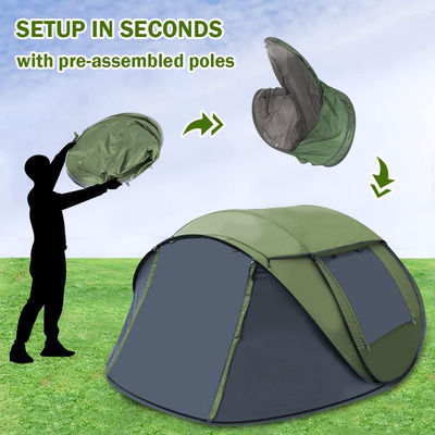 Waterdichte onmiddellijke tent voor kamperen voor het hele seizoen Automatische pop-up tent Capaciteit ≤2