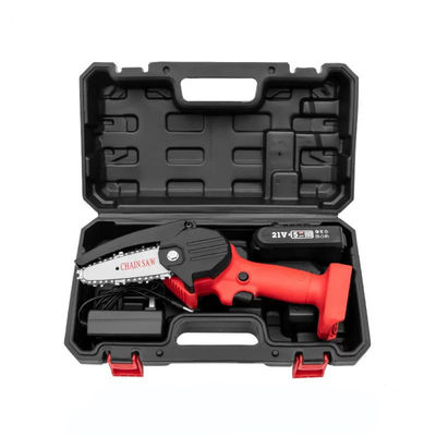 130 mm draagbare elektrische handzaag met ketting, draadloze mini-kettingzaag voor hout snijden DFG4563