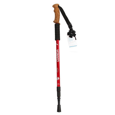 Ultralichte DGH668 4 Gezamenlijke koolstofvezel Aluminium wandelstok voor wandelen Trekkingstok