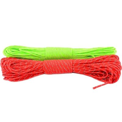 4mm Diameter Reflectief 7 Streng Paracord 100FT Polyester 550 parachute touw