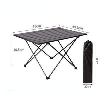 Lichte draagbare opvouwbare tafel Aluminium camping picknicktafel voor buitencamping