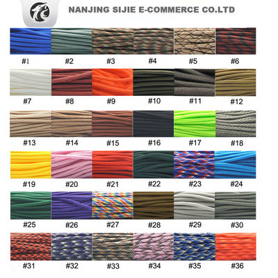 Outdoor Survival Paracord 550 met 7 binnenste strengen Typeiii Polyester Paracord Geflechte touw