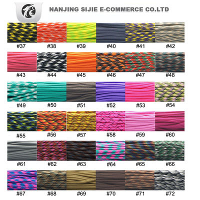 Outdoor Survival Paracord 550 met 7 binnenste strengen Typeiii Polyester Paracord Geflechte touw