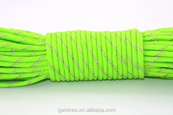 100ft 4mm 7 kernen Parachute koord Survival Polyester 550 Paracord touw en veelzijdig