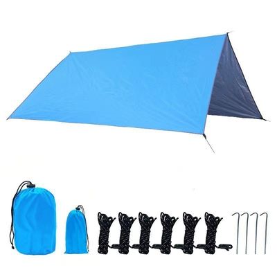 Tent van polyester voor buitenkamperen met zilveren coating en een enkele huidstructuur