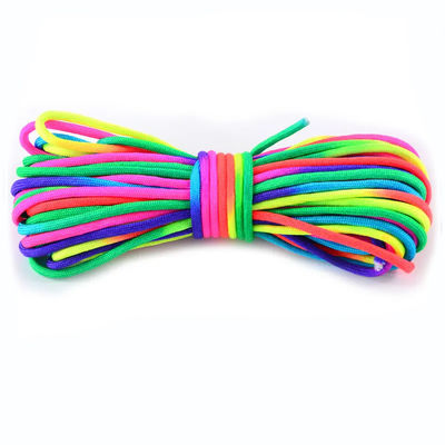 Outdoor Rainbow 550 Paracord 4mm 7 Inner Cores Polyester Parachute koord Aanpassing