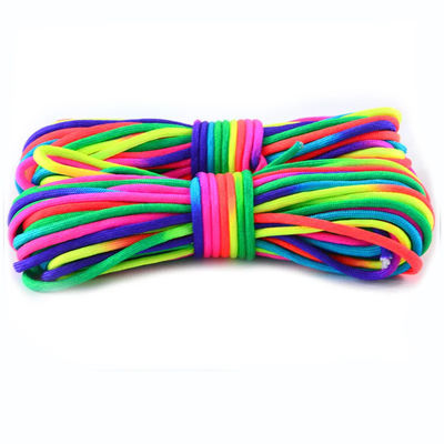 Outdoor Rainbow 550 Paracord 4mm 7 Inner Cores Polyester Parachute koord Aanpassing