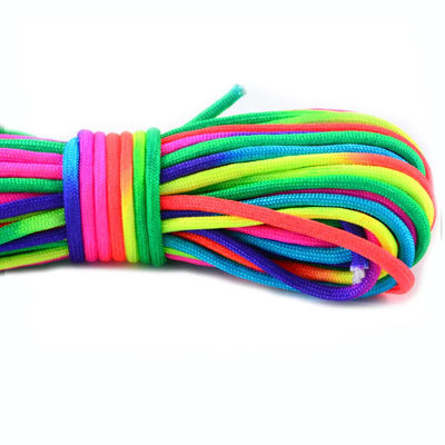 Outdoor Rainbow 550 Paracord 4mm 7 Inner Cores Polyester Parachute koord Aanpassing