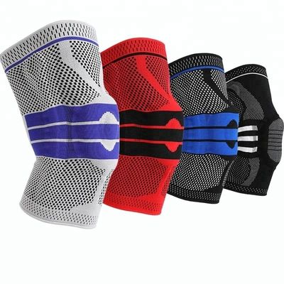 DFR357 Professionele siliconen kniebeugel voor hardlopen Compressie beugel kniebeugel