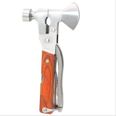 Multifunktioneel Pocket Camping Hammer Axe roestvrijstalen handgereedschap met DFG456 ontwerp
