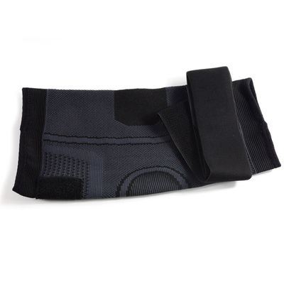 Aangepaste ademende nylon knie mouw steunbeugel voor verstelbare grijze knie bescherming