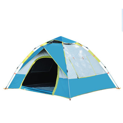 Draagbare canvas tenten waterdichte en automatische outdoor glamping tent met 2 deuren