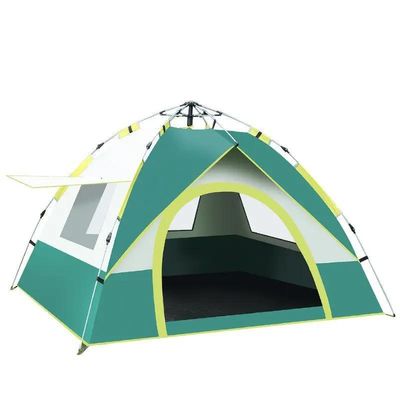 Draagbare canvas tenten waterdichte en automatische outdoor glamping tent met 2 deuren