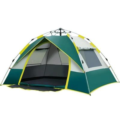Draagbare canvas tenten waterdichte en automatische outdoor glamping tent met 2 deuren