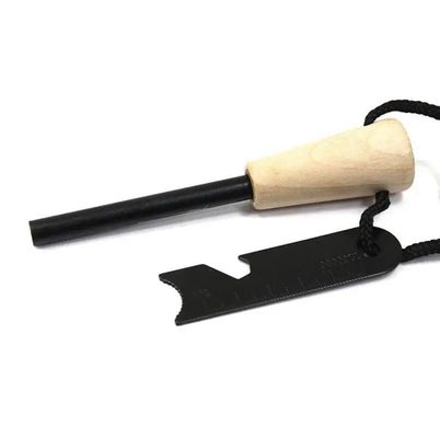 0.050kg Outdoor Noodbrandstarter Flint Steel Striker Ferro Rod met houten handvat