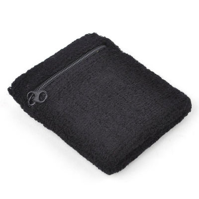 Volwassenen M Custom Tennis Wristband ademend sport katoenen sweatband met rits slot